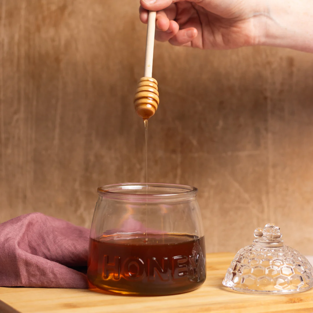 Honey Dispenser 590ml with Lid 3 Piece - Image 3