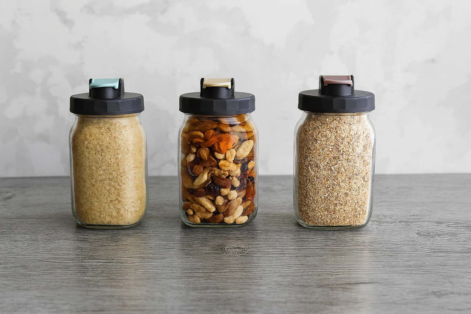 Consol Glass preserve Jar with Sand Flip Top Lid 1L - Image 3
