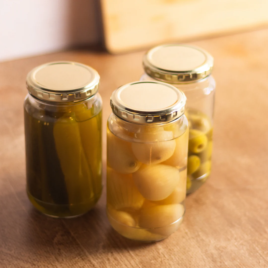 Consol Glass Sheer Jar 375ml with Gold Lid - Image 3